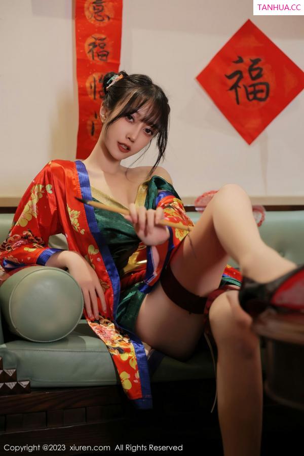 玥儿玥  [XiuRen]高清写真图 2023.01.20 No.6167 玥儿玥er 新春美腿第8张图片